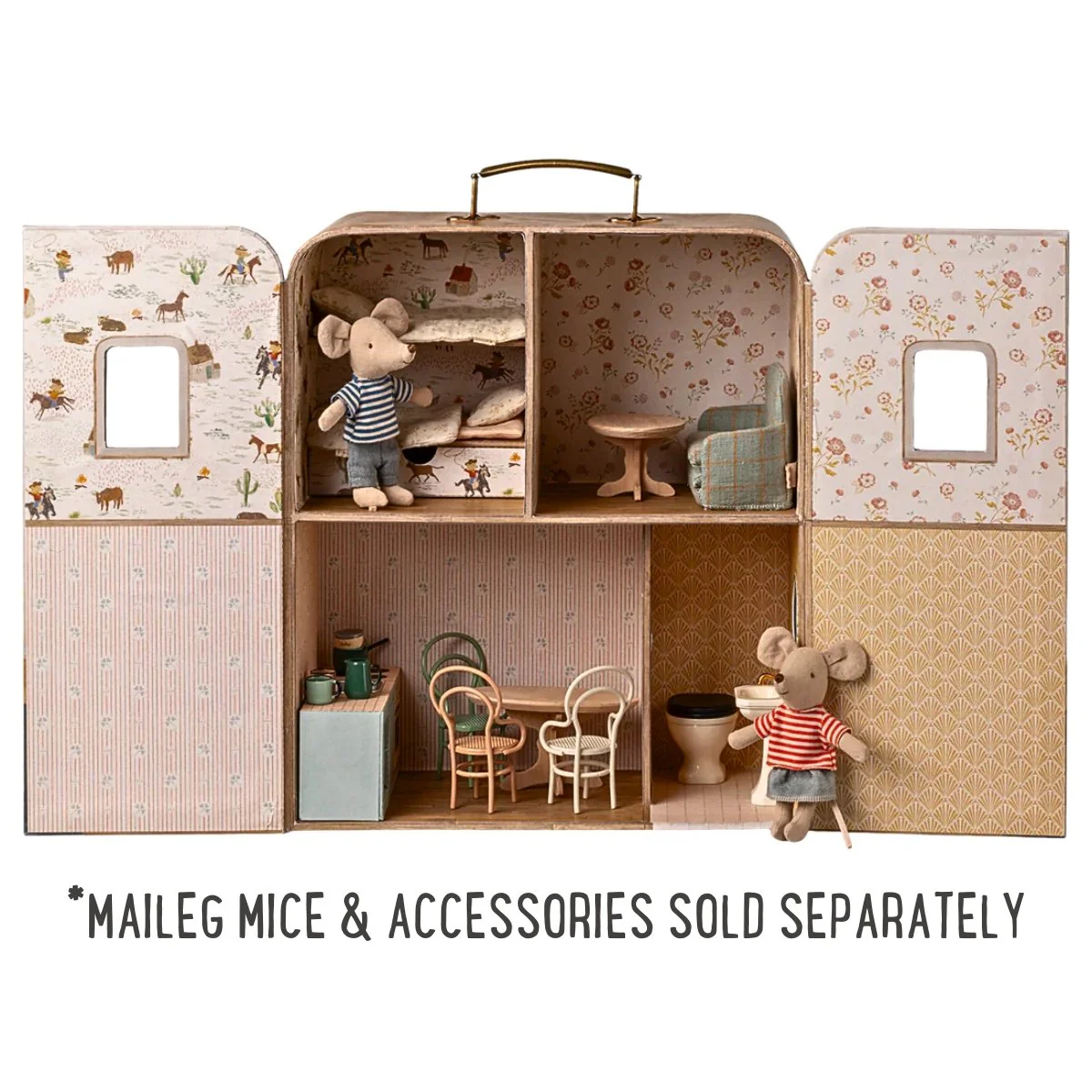 Maileg SuitCasa Portable Dollhouse for Mouse (2025) - Image 2