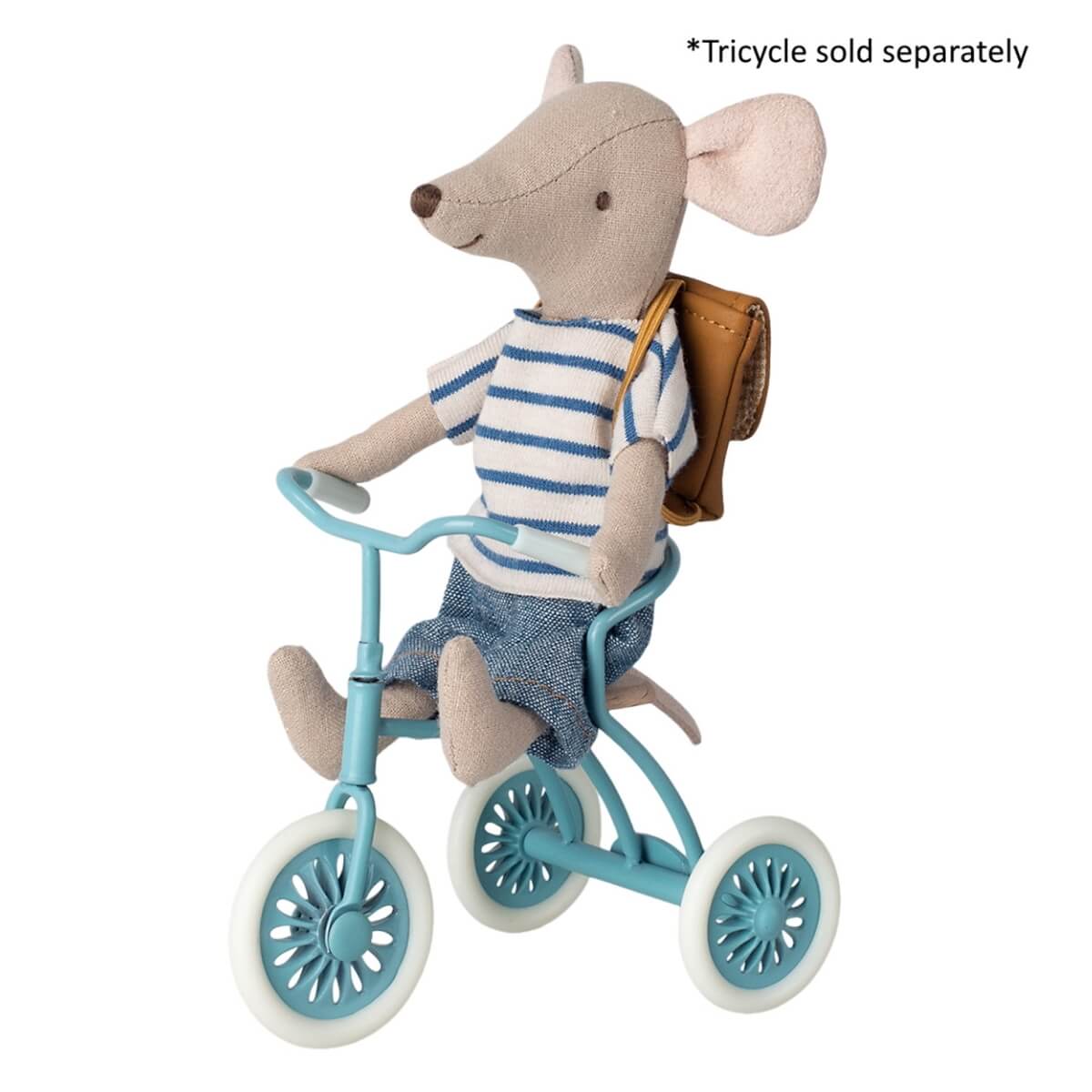 Maileg Tricycle Mouse Big Brother with Bag (2023) - Image 2