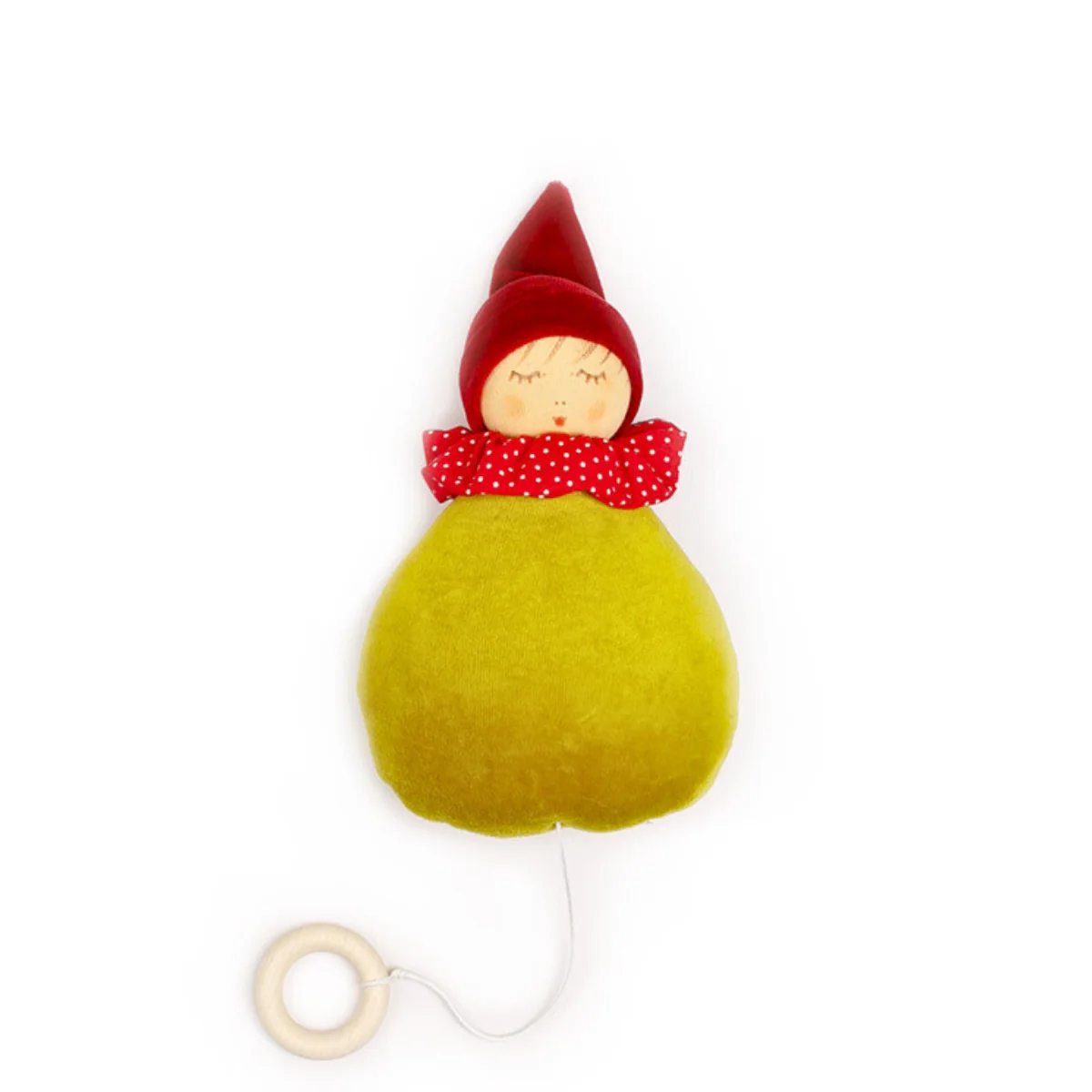 Nanchen Baby Musical Pullstring - Fairytale Doll - Little Red Riding Hood Retired Product
