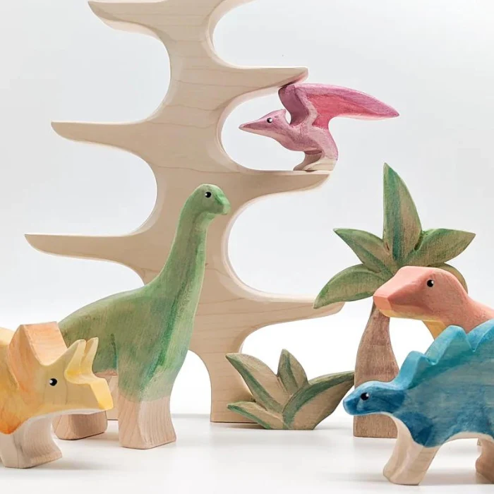 NOM Handcrafted - Prehistoric Tree and Bush Set - Image 4