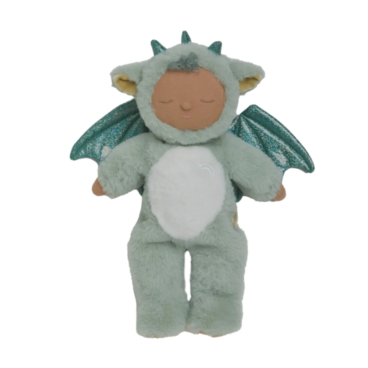 Olli Ella Cozy Dinkum Doll Dragon Ash - Green