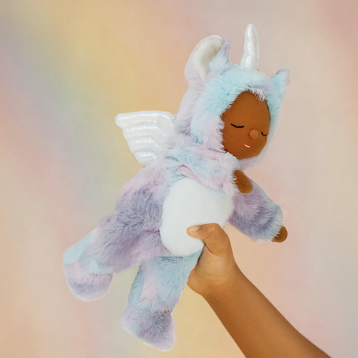 Olli Ella Cozy Dinkum Doll Unicorn Stardust - Rainbow - Image 2