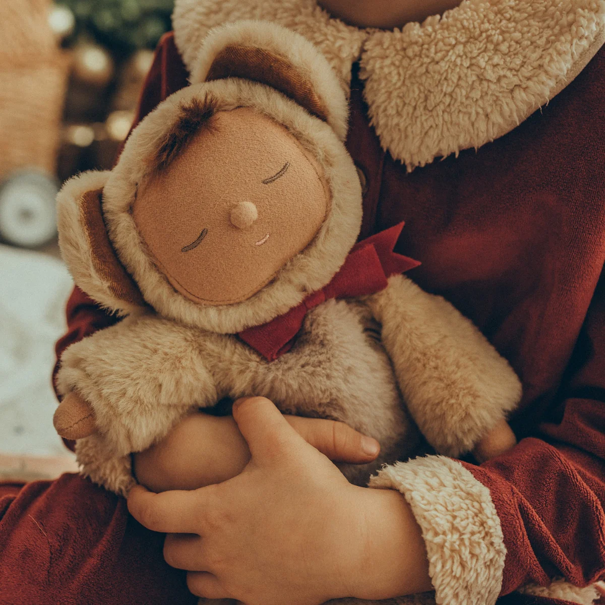 Olli Ella Cozy Dinkums Teddy - Crumble - Image 5