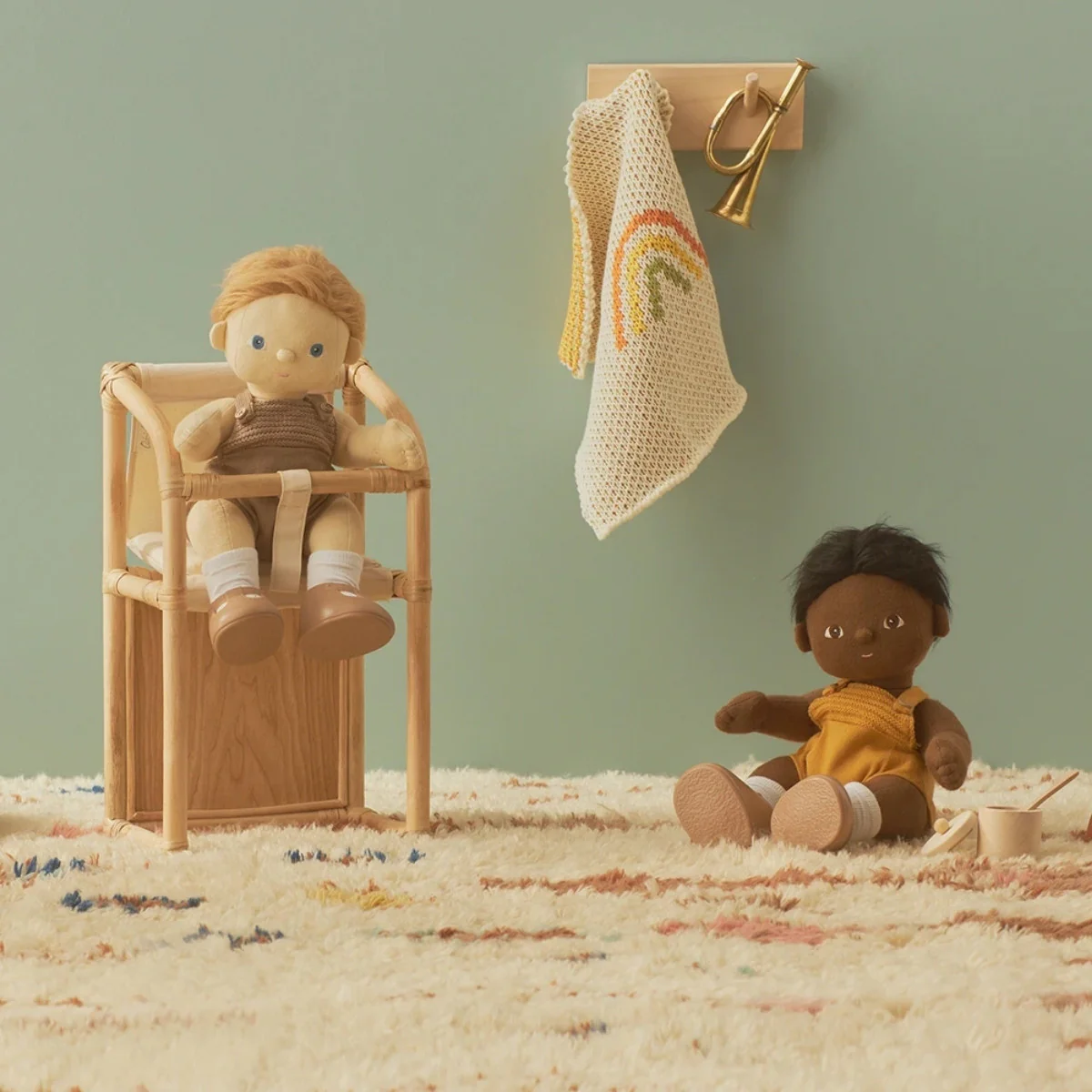 Olli Ella Dinkum Doll - Rainbow Blanket - Image 5