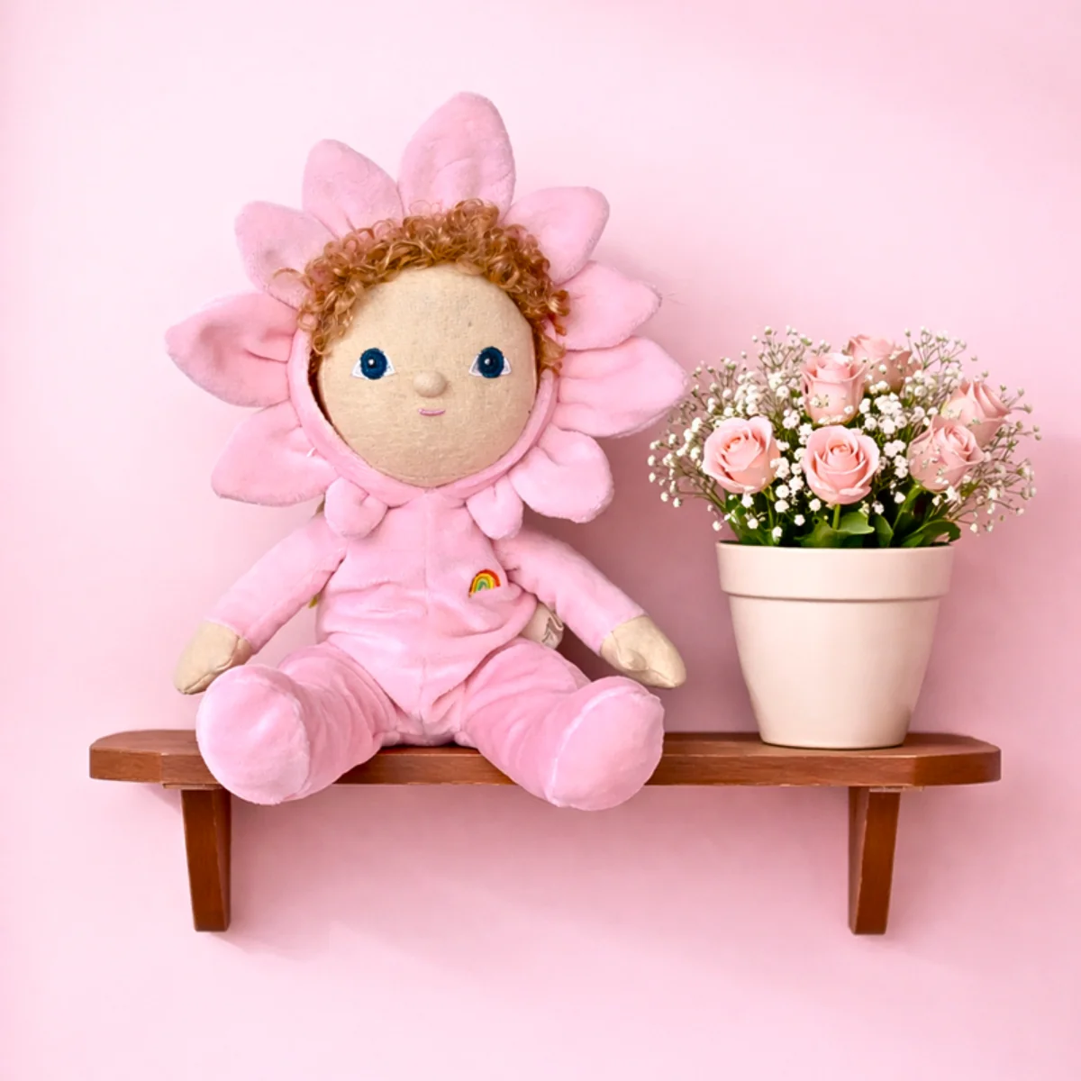Olli Ella Dinky Dinkum Doll - Blossom Buds, Magnolia - Image 2