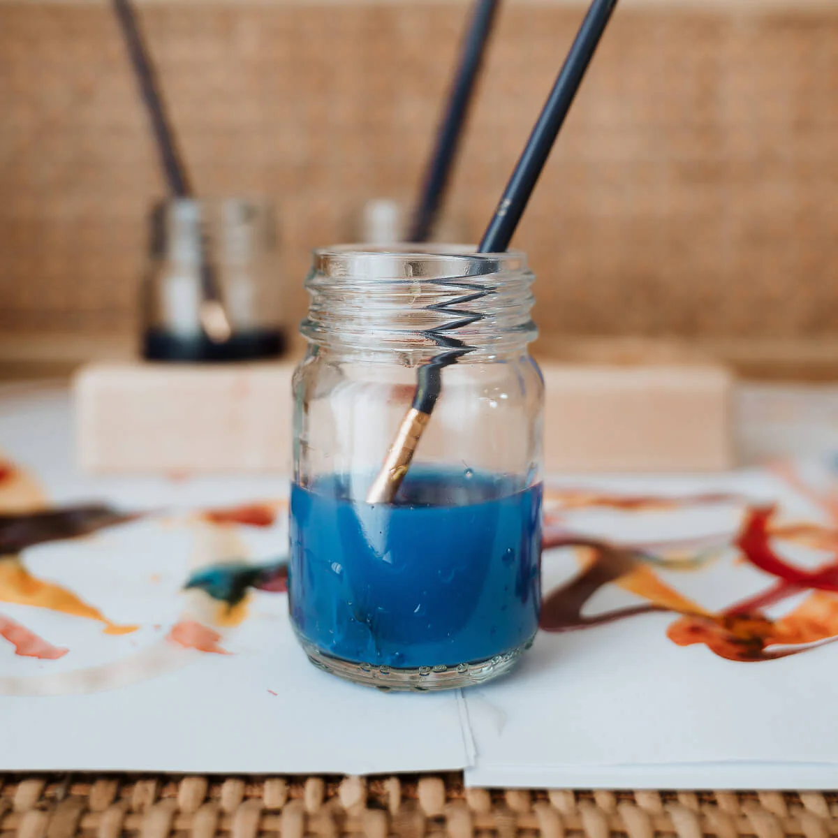 Paint Jars with Lids - 100ml - Set of 6 - Image 2