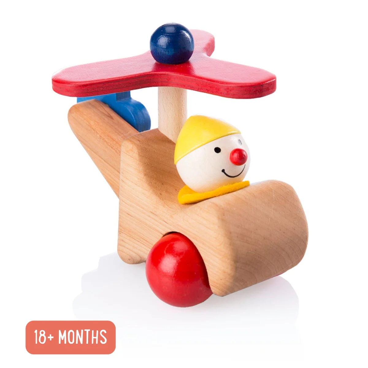 Pfingstweid Wooden Toy Vehicle - 'Leo' Helicopter - Retired Product