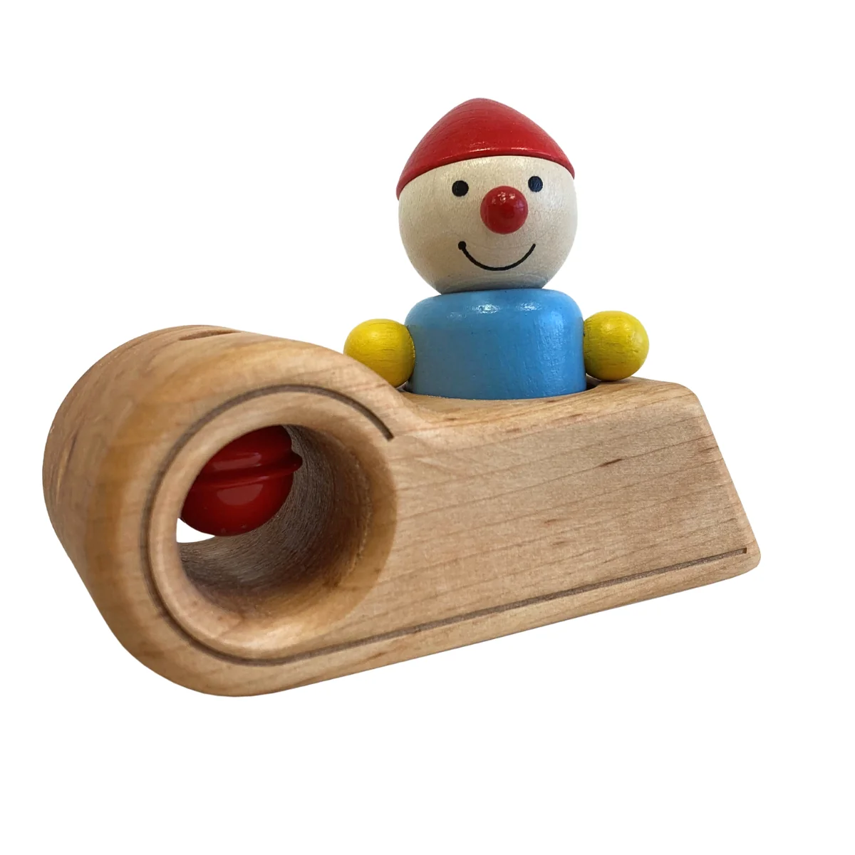 Pfingstweid Wooden Toy Vehicle - 'Nicholas' Snowmobile with Bell - Image 3