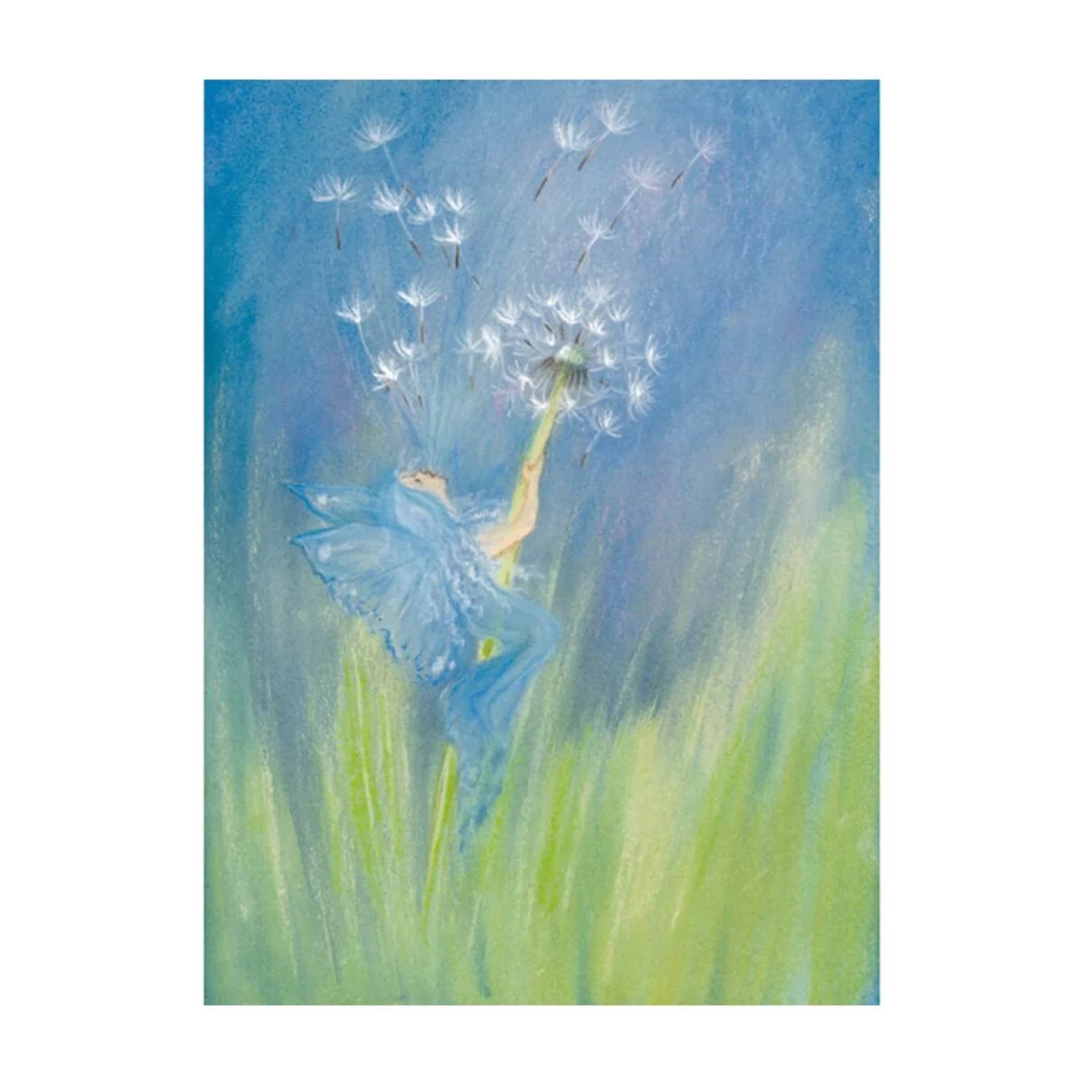 Postcards - Fairy Blowing Dandelion, pack of 5 cards