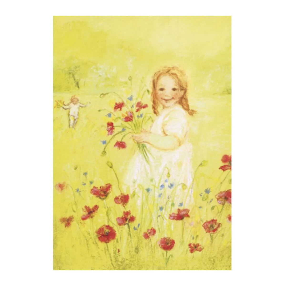 Postcards - Gathering Flowers, pack of 5 cards