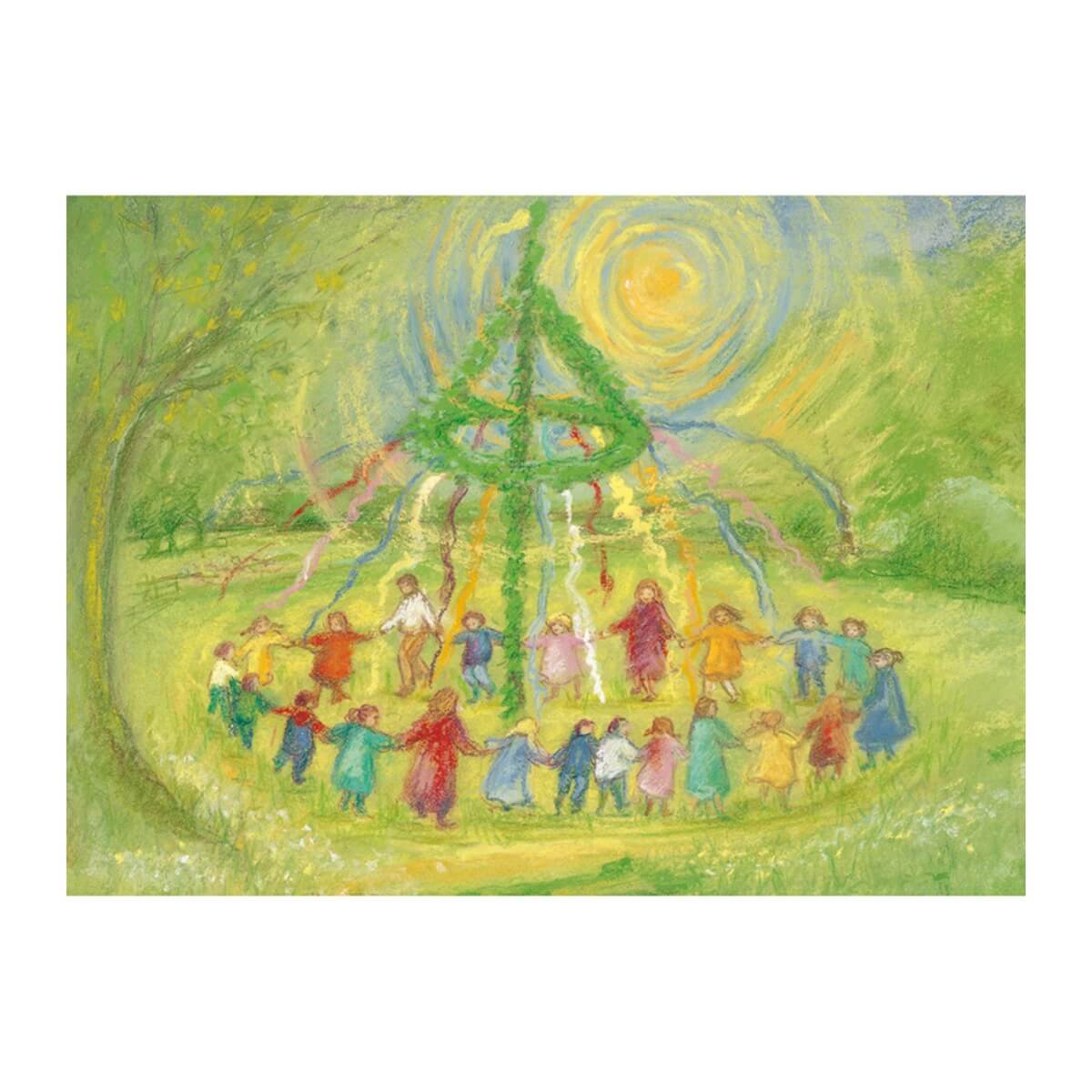 Postcards - Maypole Dance, pack of 5 cards