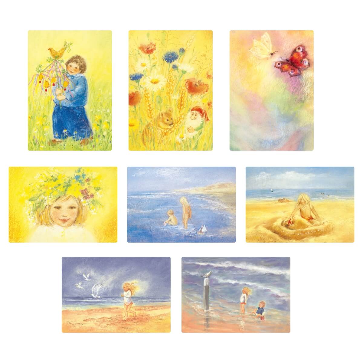 Postcards - Spring / Summer Set 2, 8 Assorted Cards