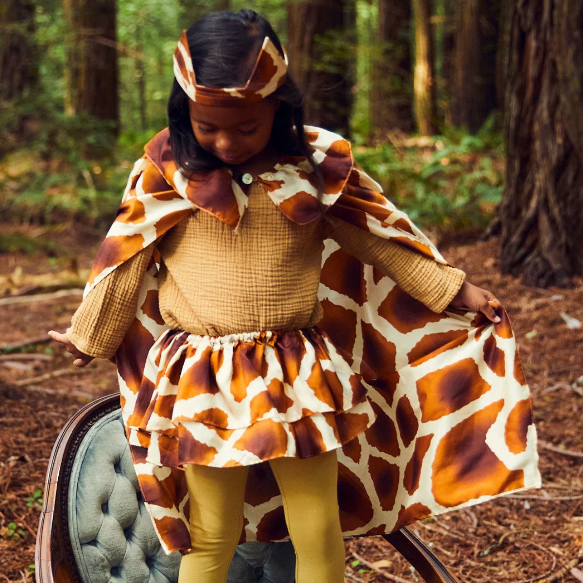 Sarah's Silks Animal Dress Ups Cape - Giraffe - Image 3