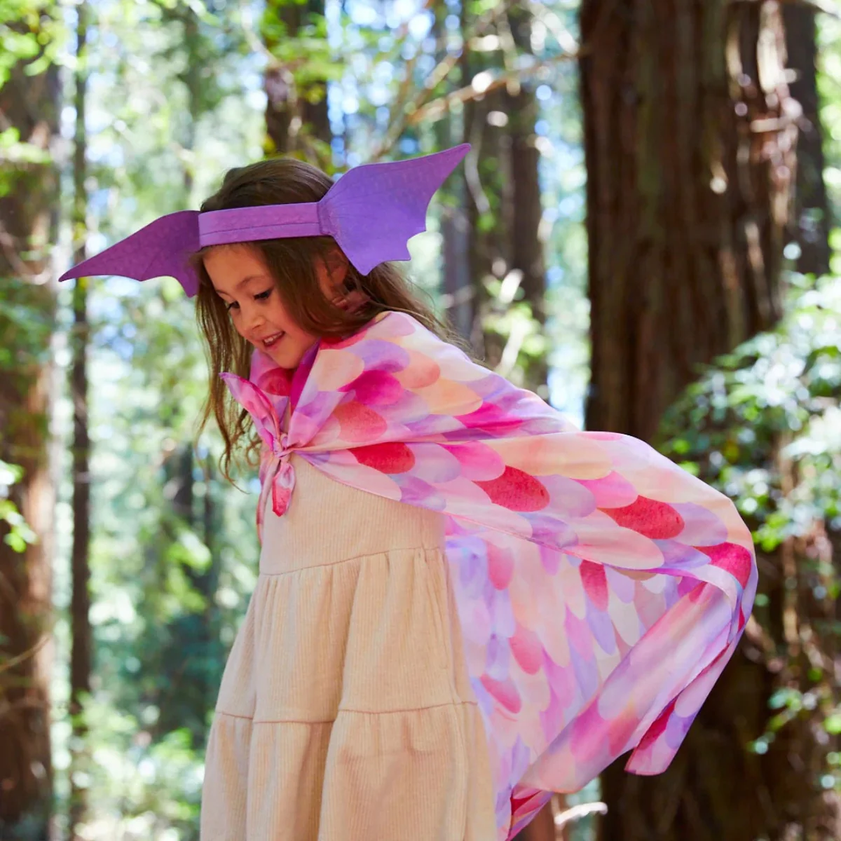 Sarah's Silks Animal Dress Ups Playsilk - Unicorn Pink - Image 2