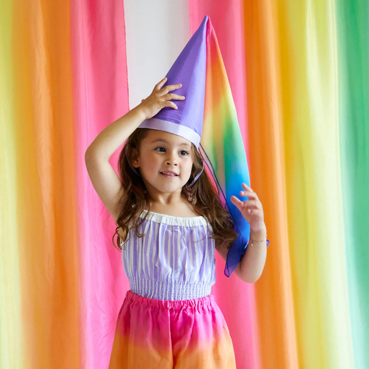Sarah's Silks Circus Hat - Rainbow - Image 6