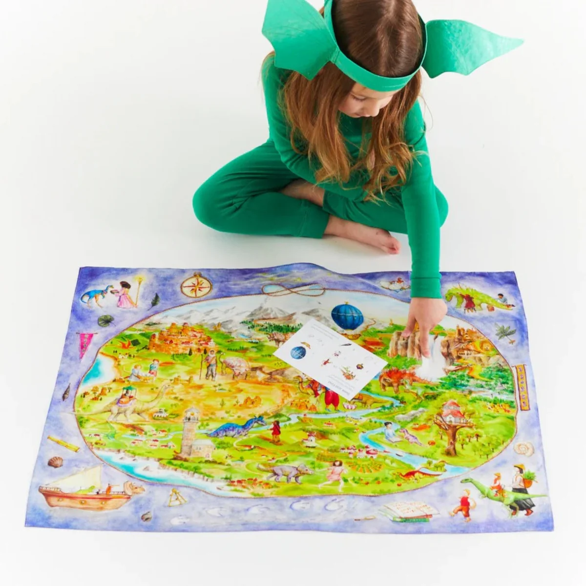 Sarah's Silks Playsilk - Seek & Find Dinotopia - Image 3