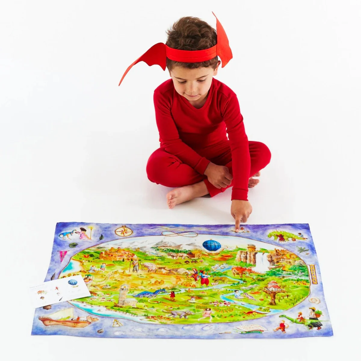 Sarah's Silks Playsilk - Seek & Find Dinotopia - Image 4