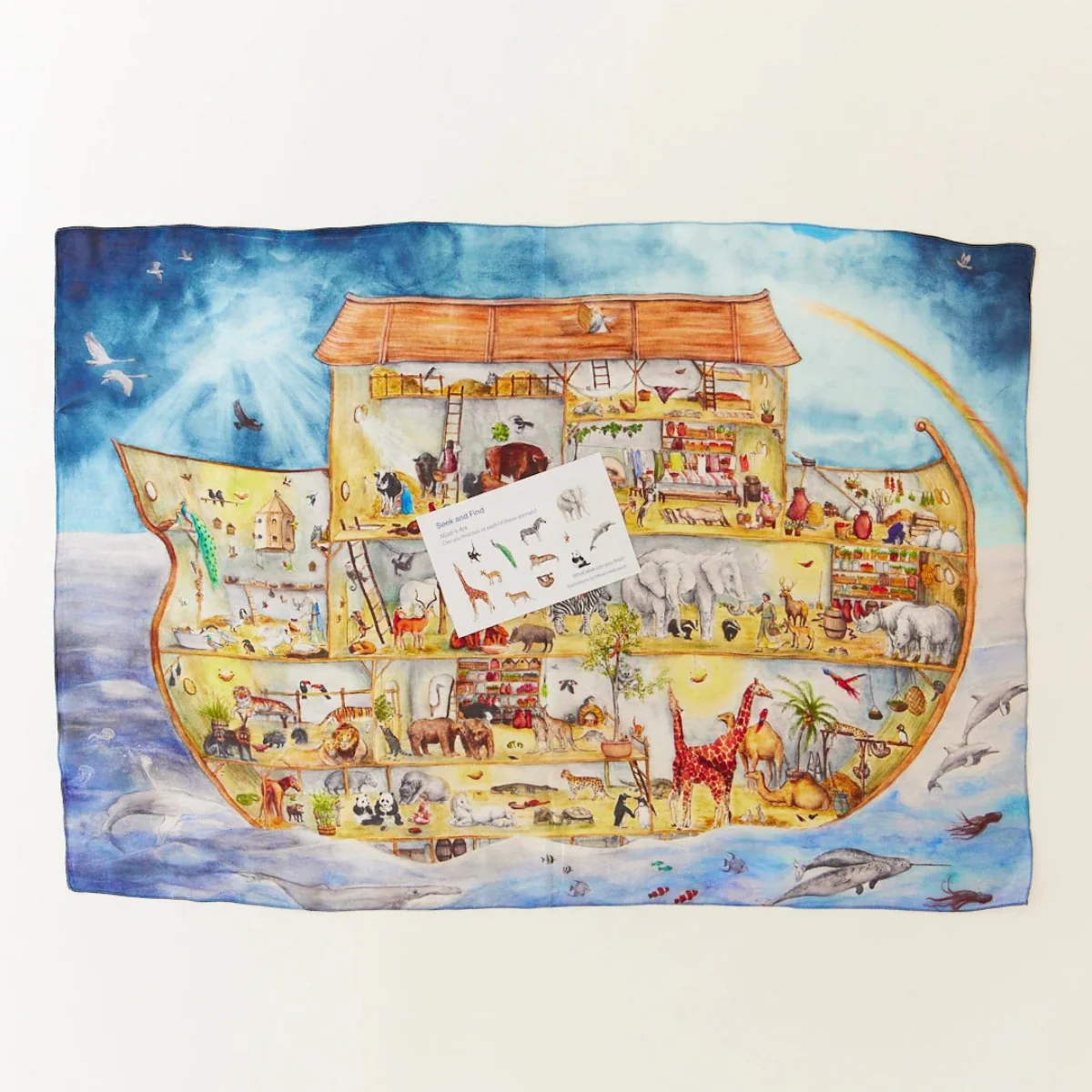 Sarah's Silks Playsilk - Seek & Find Noah's Ark - Image 4