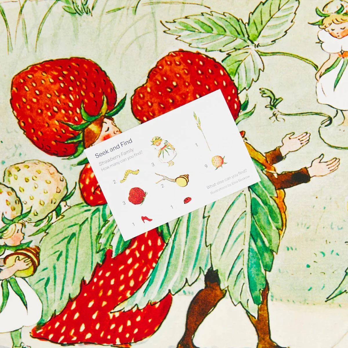 Sarah's Silks Playsilk - Seek & Find Strawberry - Image 4
