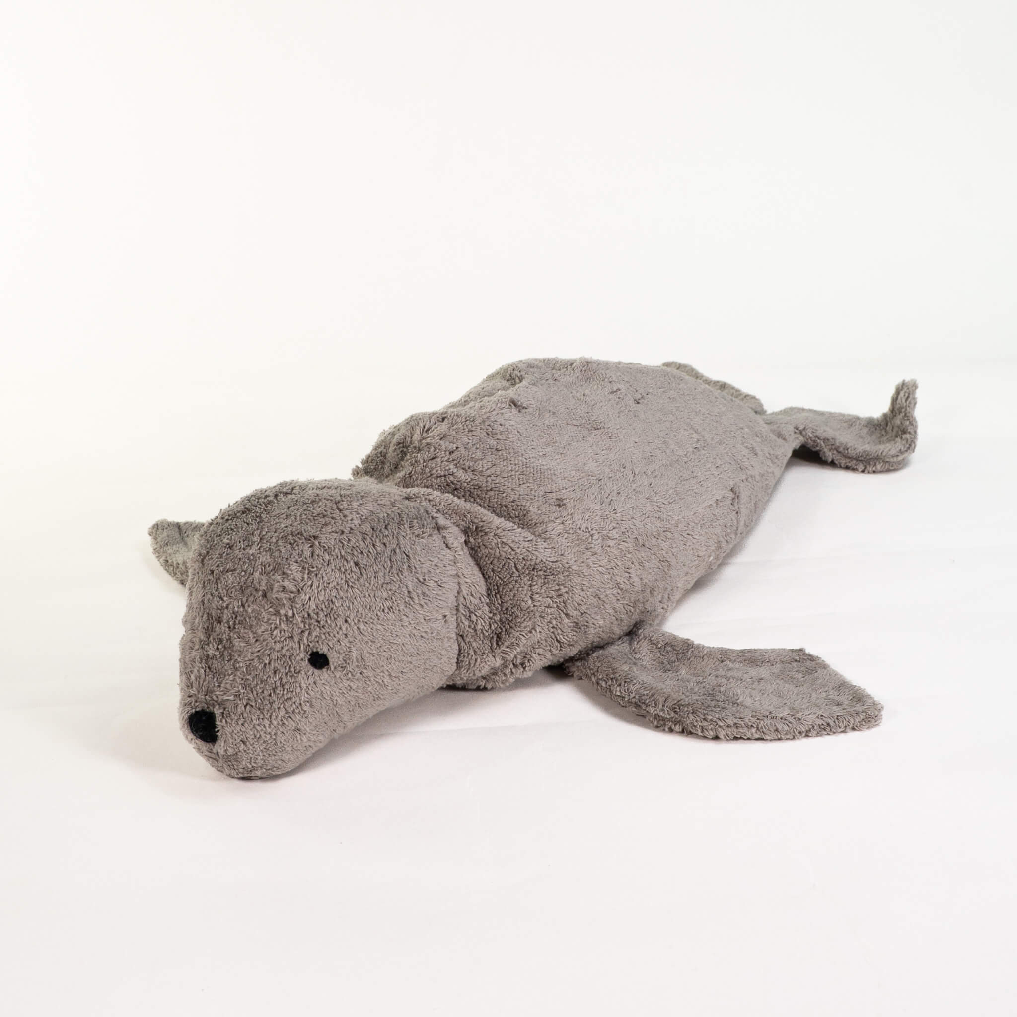 SENGER Cuddly Animal - Seal Large Grey Vegan w removable Heat/Cool Pack