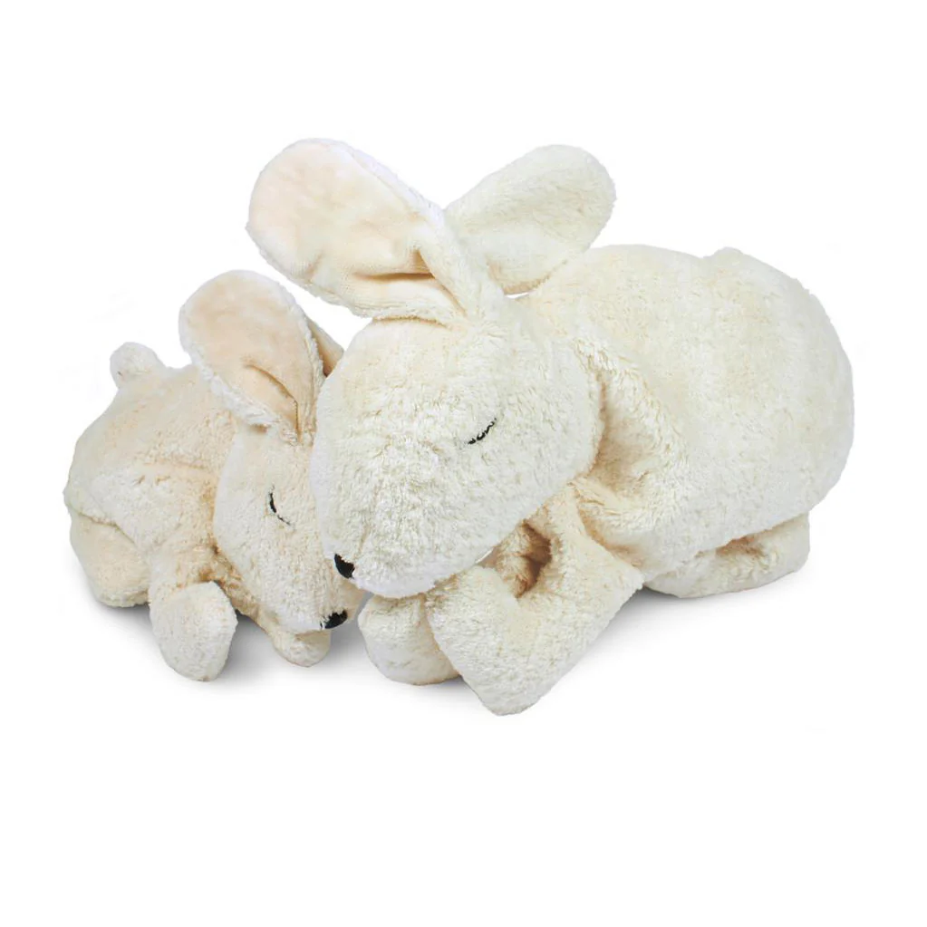 SENGER Cuddly Animal Rabbit Large - White with Heat Bag - Image 4