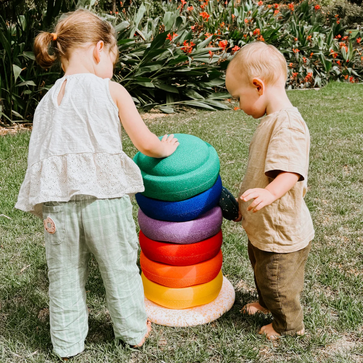 Stapelstein® EASTER PROMO Rainbow Classic 7 + Petal Board + Mini Pond - LATE APRIL ARRIVAL - Image 8