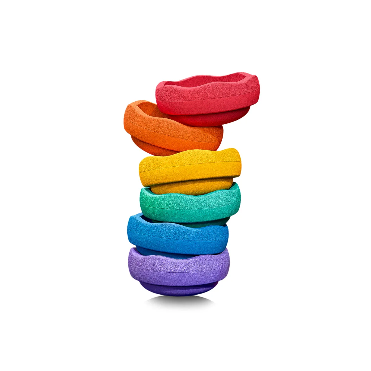 Stapelstein Balance Stepping Stones - Original Mini, Set of 6, Rainbow Classic - Image 10