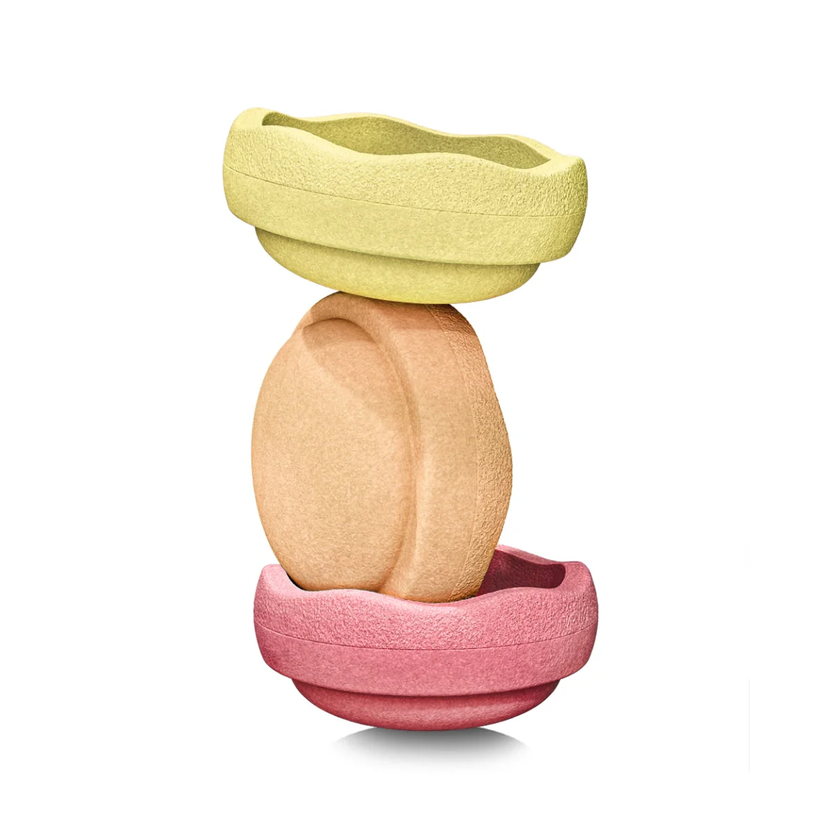 Stapelstein Balance Stepping Stones - Original, Set of 3, Warm Pastel - Image 5