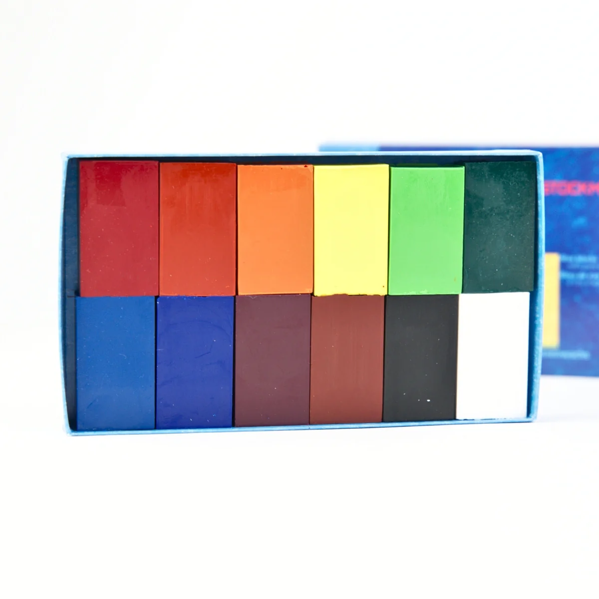 STOCKMAR Wax Block Crayons - 12 Blocks in Cardboard Box, Extended Standard Mix - Image 3