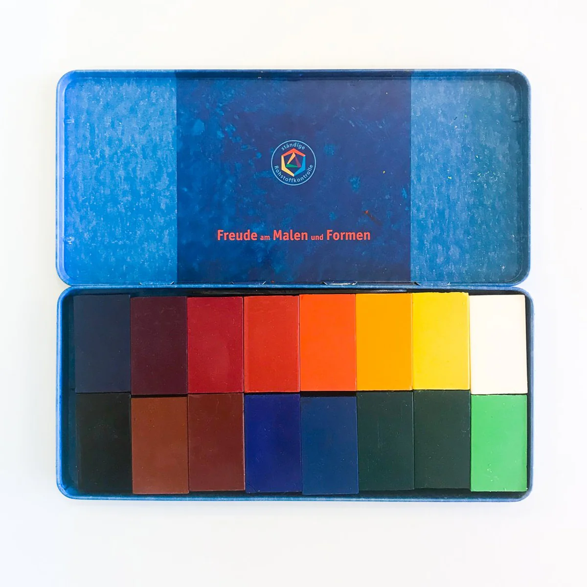 STOCKMAR Wax Block Crayons - 16 Blocks in Tin, Extended Standard Mix - Image 4