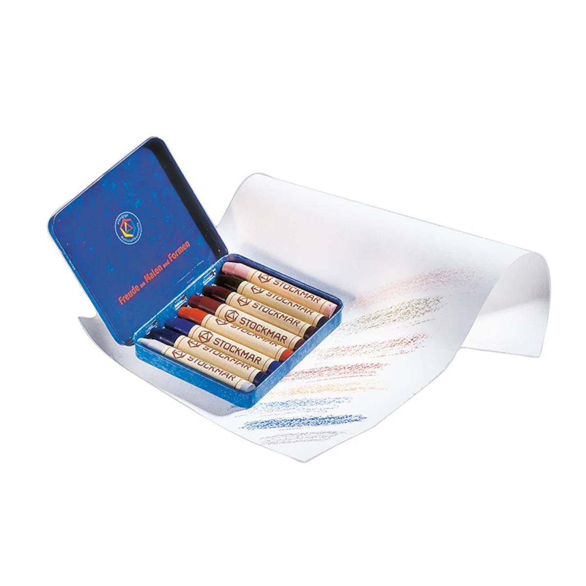 STOCKMAR Wax Stick Crayons - 8 Sticks in Tin, Supplementary Set 1 - Image 4