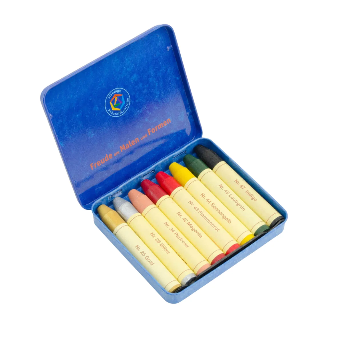 STOCKMAR Wax Stick Crayons - 8 Sticks in Tin, Supplementary Set 2 - Image 2