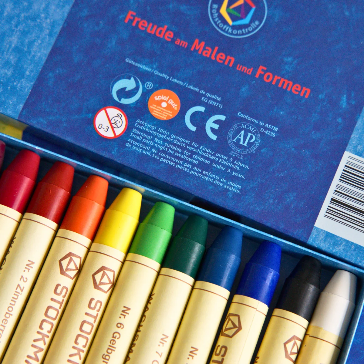 STOCKMAR Wax Stick Crayons 12 Sticks in Cardboard Box - Image 2