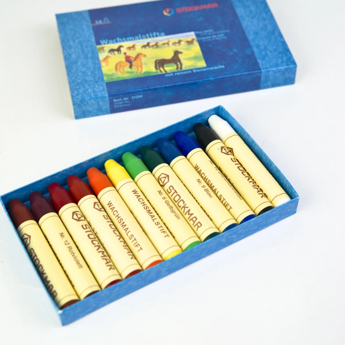 STOCKMAR Wax Stick Crayons 12 Sticks in Cardboard Box - Image 4