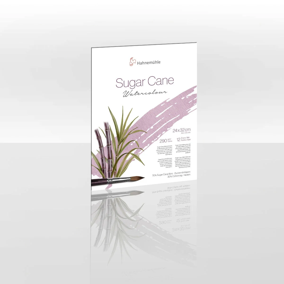 Hanneman Sugar Cane Watercolour Paper Pad 290sm - 12 sheets - A4 or 24x32cm