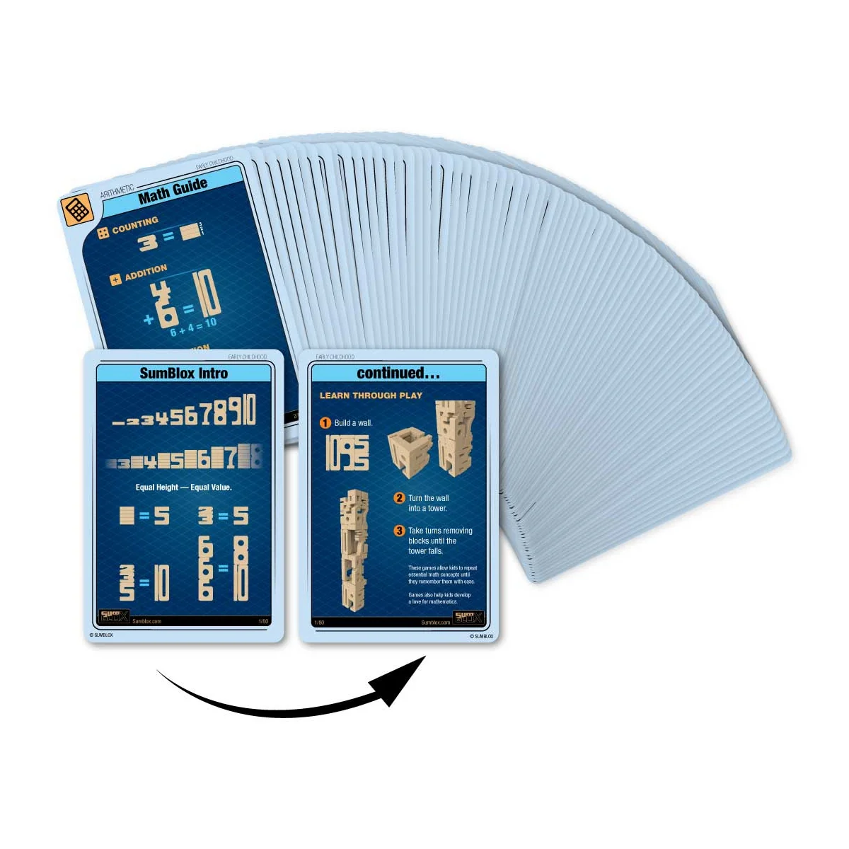 SumBlox Minis Basic Set 80 Blocks & 80 Activity Cards - Image 5