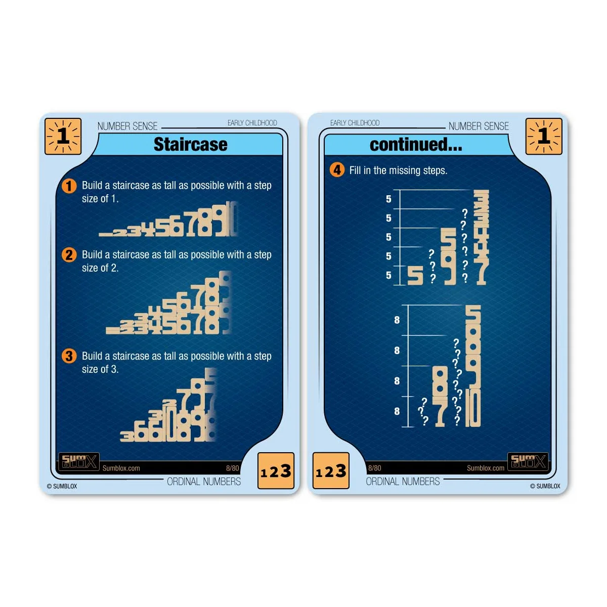 SumBlox Minis Basic Set 80 Blocks & 80 Activity Cards - Image 9