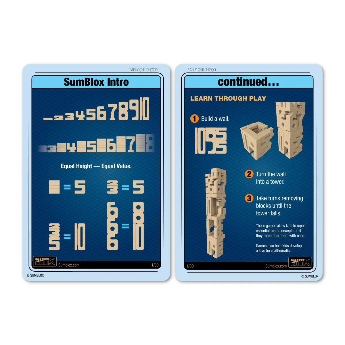 SumBlox Minis Starter Set 38 Blocks & 36 Activity Cards - Image 6