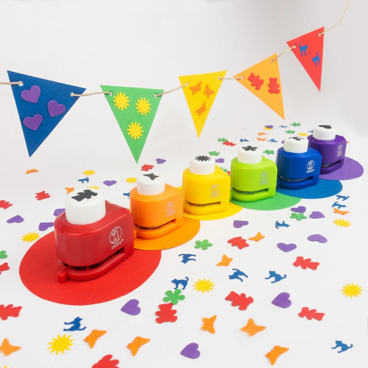 URSUS Mini Punch Set - Fun Shapes - Image 4