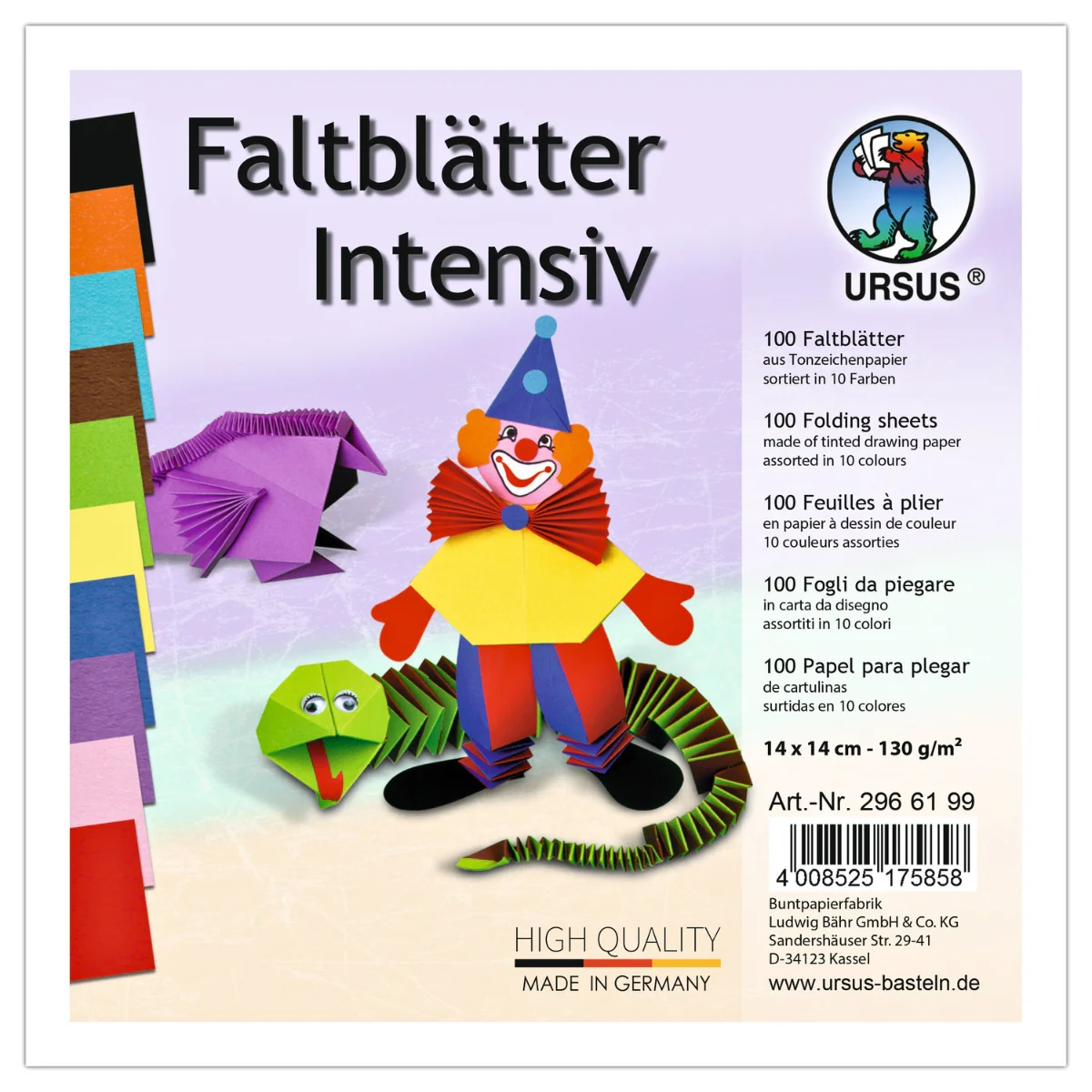 URSUS Heavyweight Folding Paper - 10 Colours - Image 5