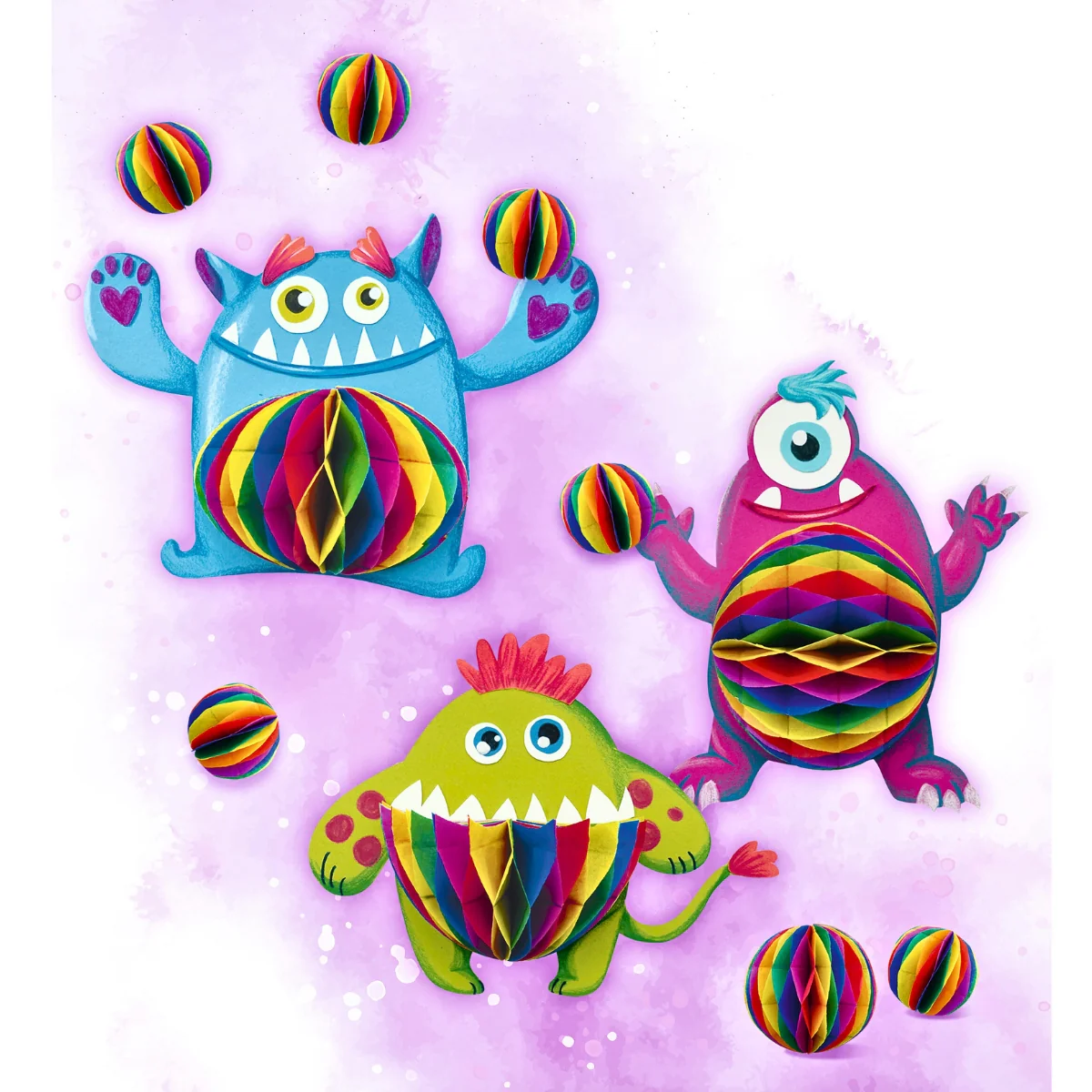 URSUS Honeycomb Paper - Set of 6 - Rainbow - Image 6