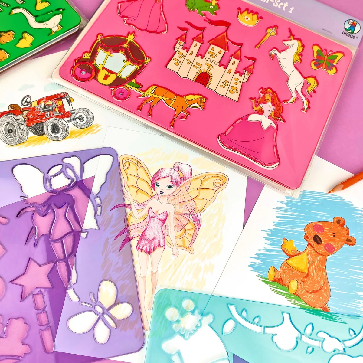 URSUS Painting Stencils - Set of 6 - Fairytale - Image 2