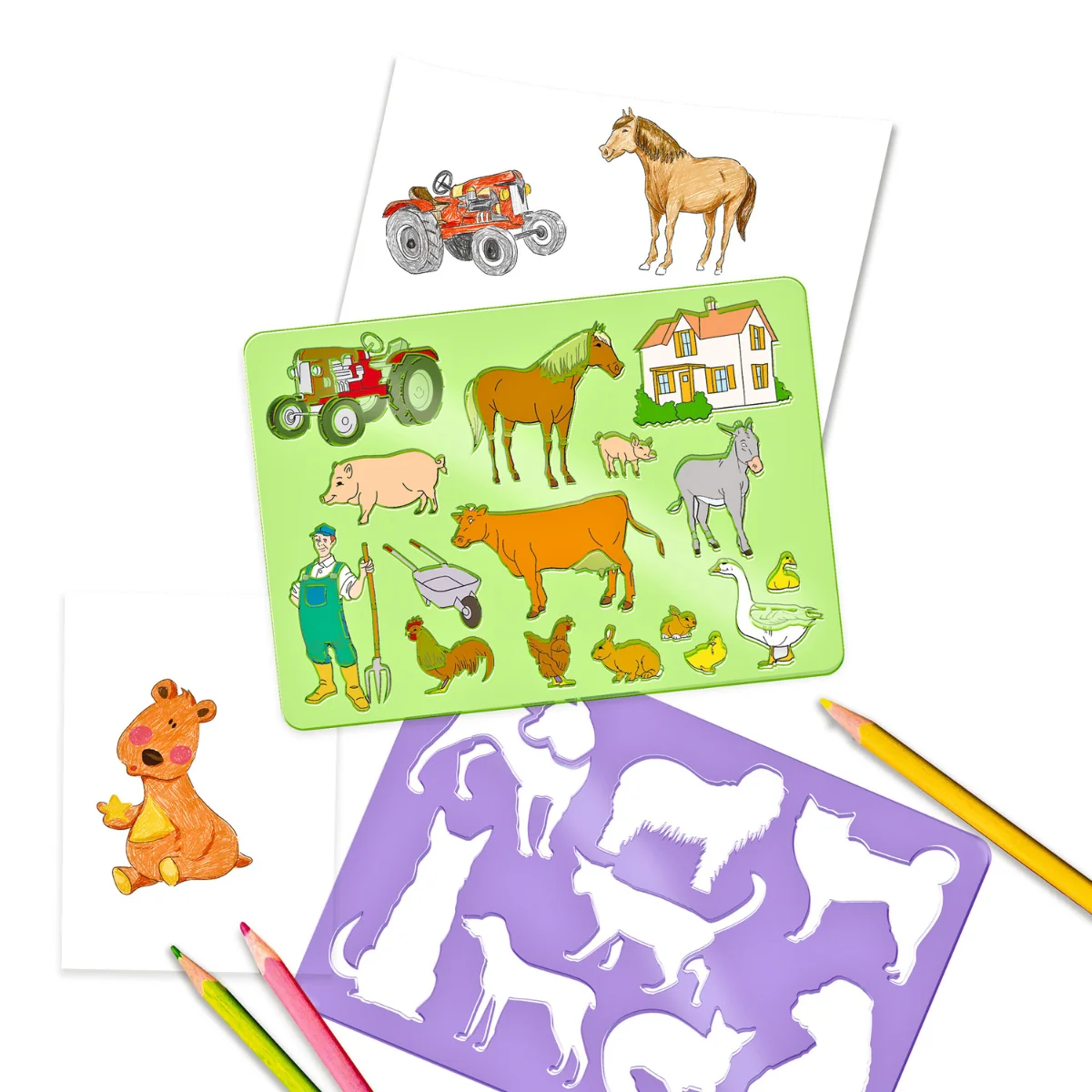 URSUS Painting Stencils - Set of 6 - Animals - Image 3