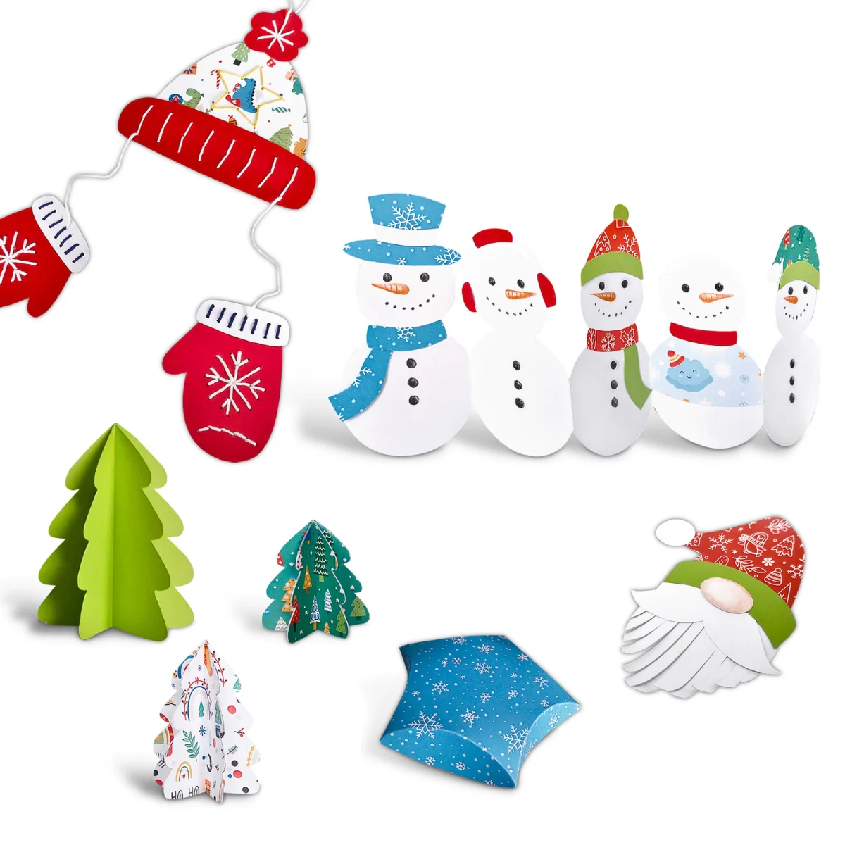 URSUS Paper Craft Pack - Set of 34 - Winter Holidays - Image 2