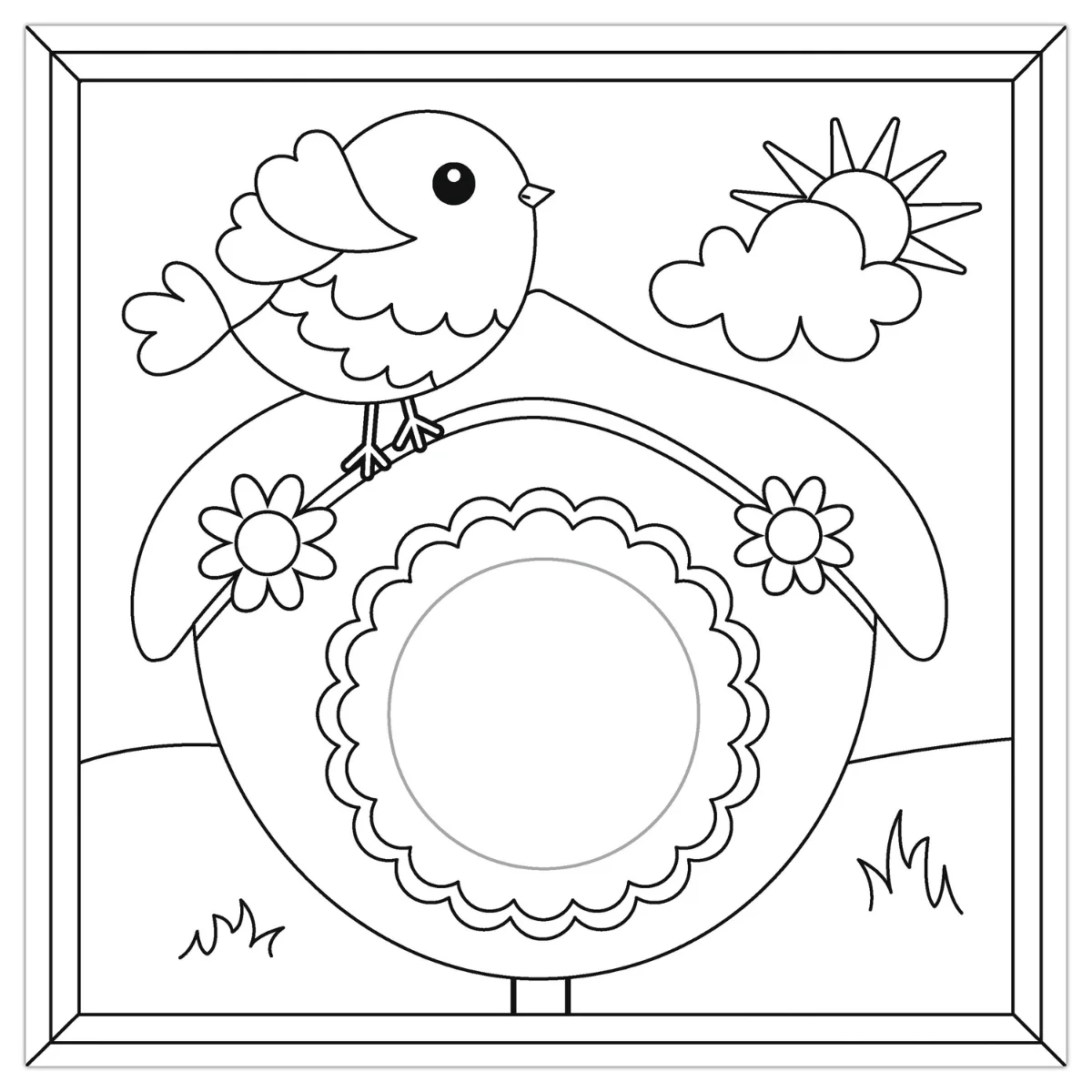 URSUS Colouring Pages with 3D Honeycomb Ball - 6 Sheets - Spring - Image 11