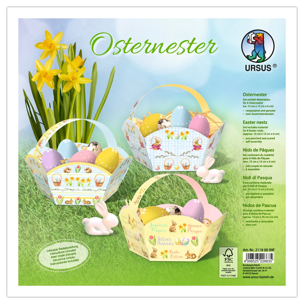 URSUS Make Your Own Easter Basket - Set of 3 - Image 5