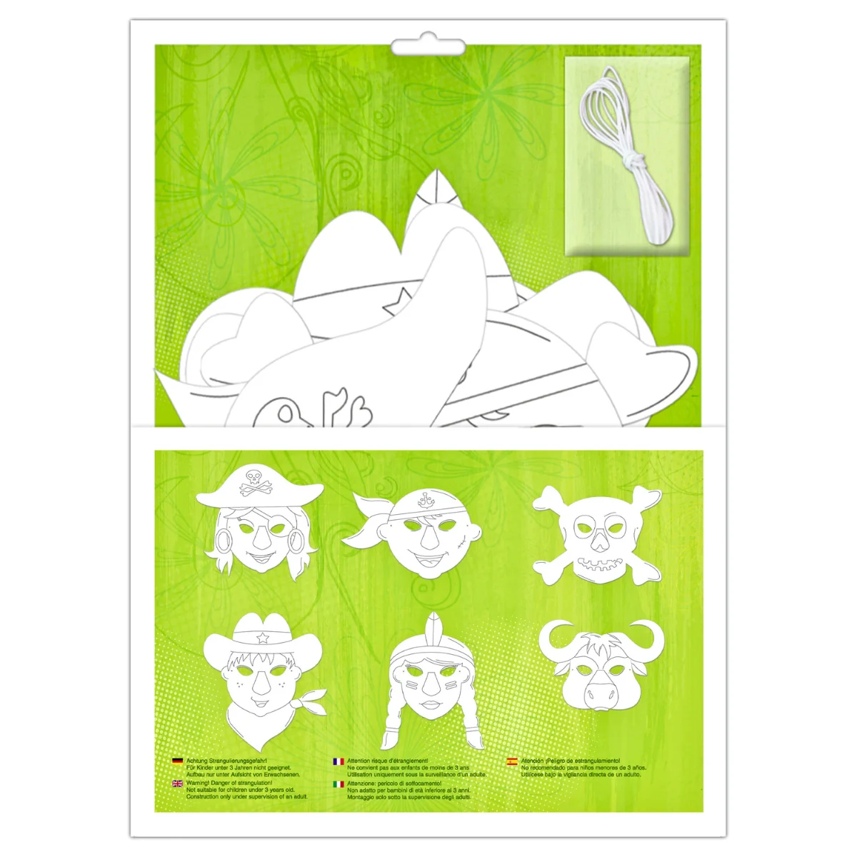 URSUS Paper Mask Kit - Set of 6 - Adventure - Image 3