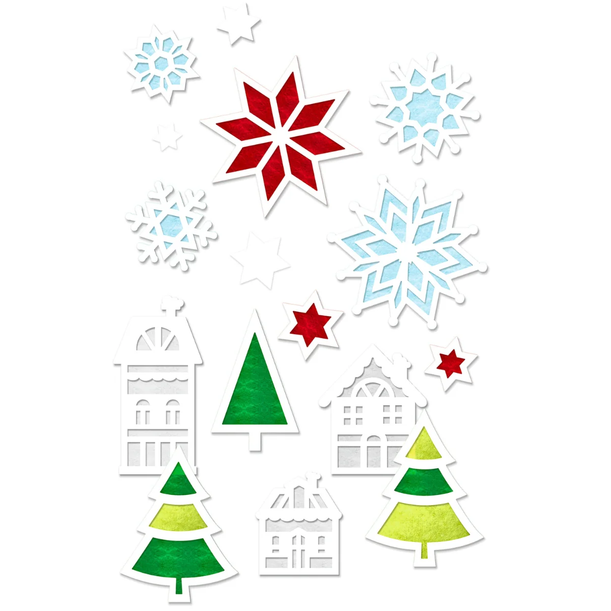 URSUS Window Art Kit - Set of 15 - Christmas Winter - Image 2