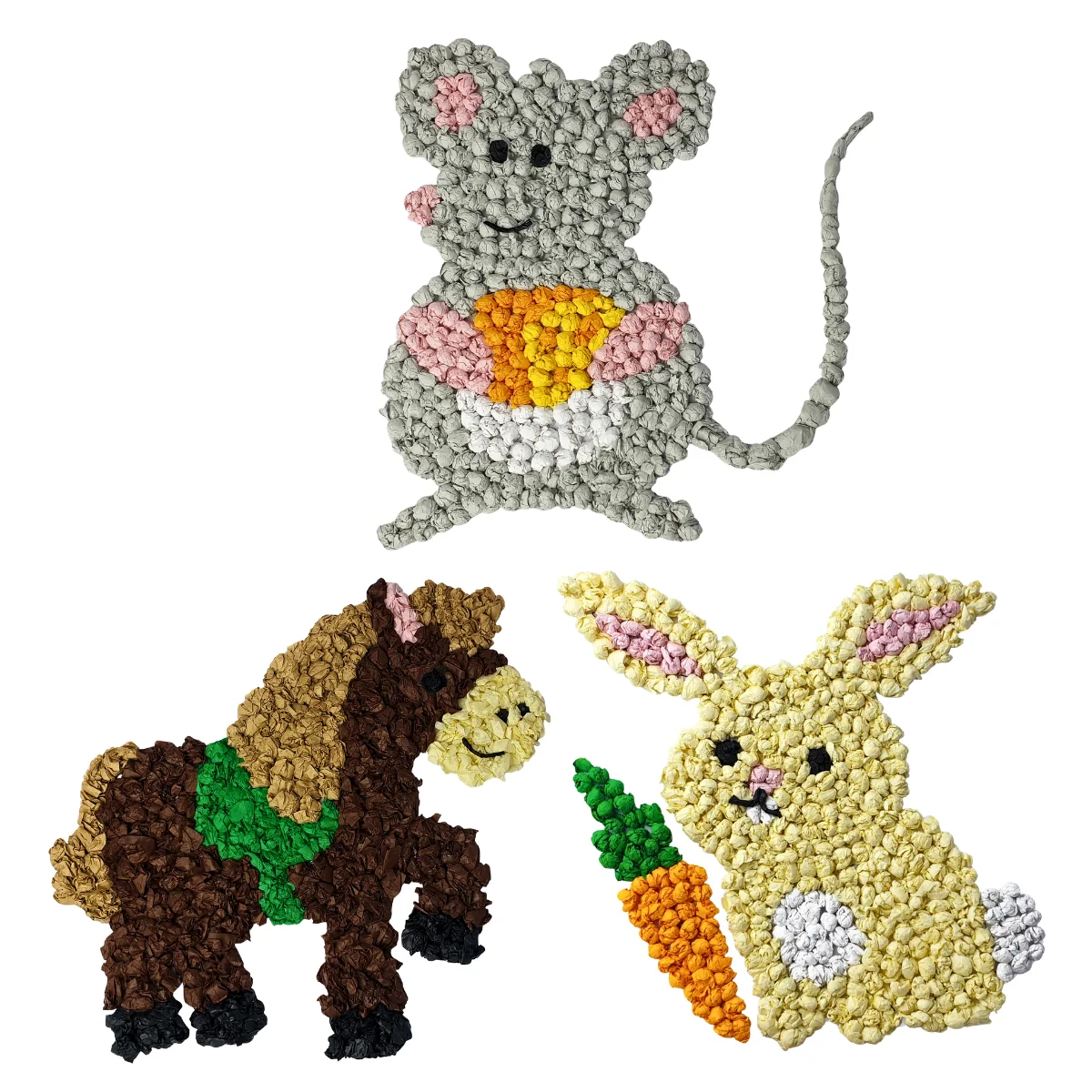 URSUS Scrunched Tissue Picture Kit - Set of 6 - Pets - Image 2