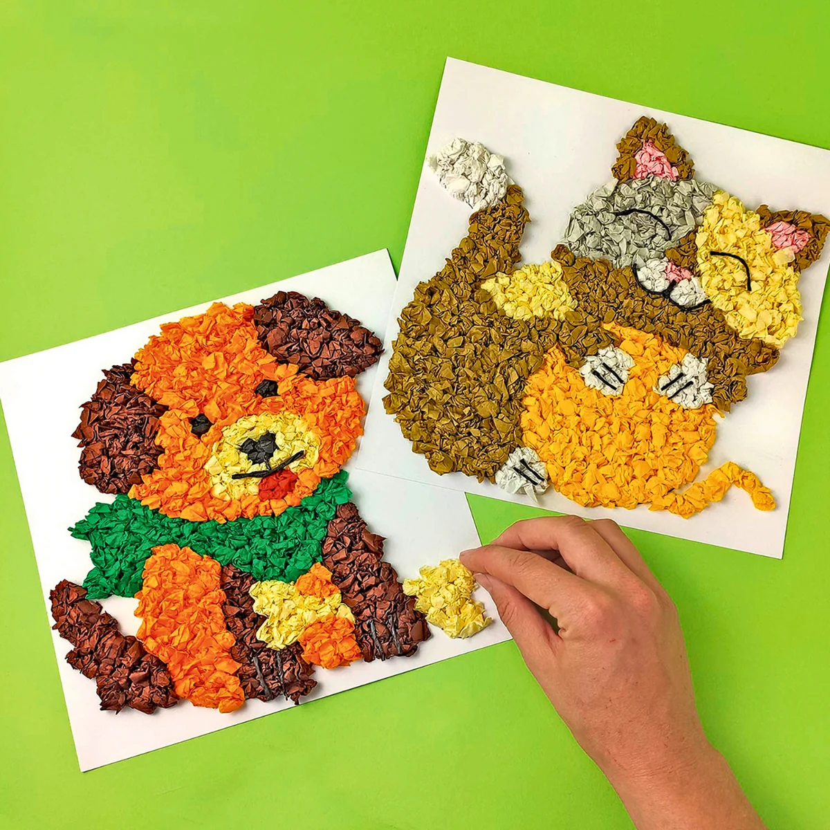 URSUS Scrunched Tissue Picture Kit - Set of 6 - Pets - Image 3